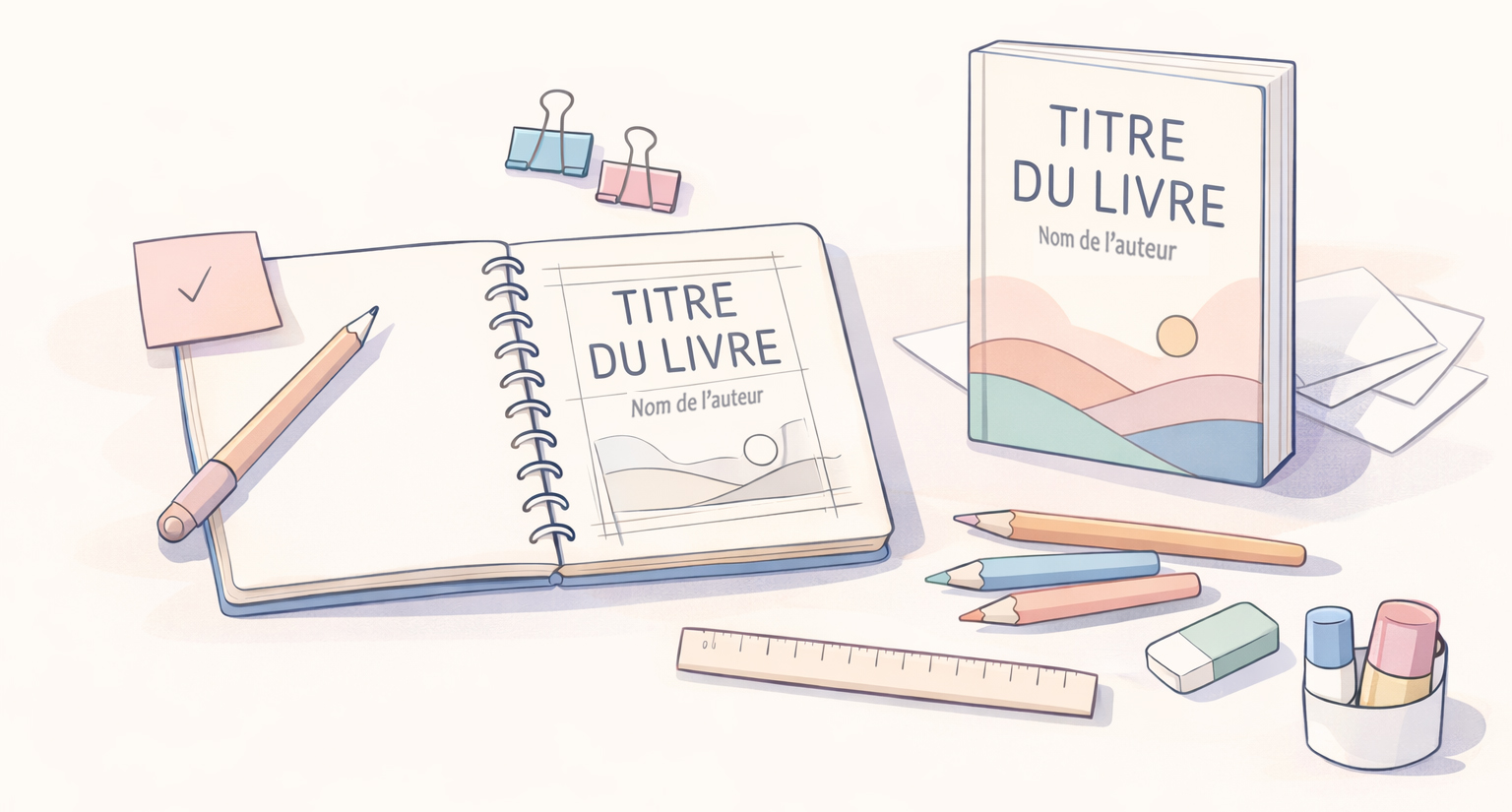 Réalisation de la maquette d’un livre